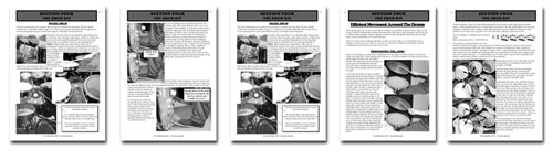 applying rudiments to the drum kit.